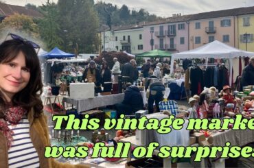 Let's visit a FLEA MARKET in the heart of Italian wine country!