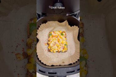 Bread pizza in air fryer #shorts #ytshorts #food #trending #recipe #easyrecipe