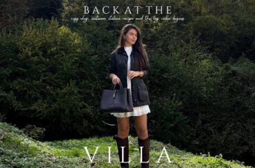 COSY VLOG | BACK AT THE VILLA, AUTUMN ITALIAN RECIPE &  THE LOG CABIN BEGINS | Alessandra Rosa