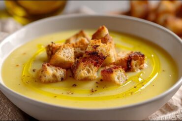 This is an Italian potato soup I make every week! Delicious, quick and cheap recipe!