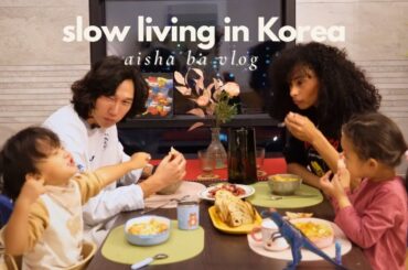 Slow Living in Korea | 3 Days of Sourdough Baking, Korean/Italian Cooking & Family Life