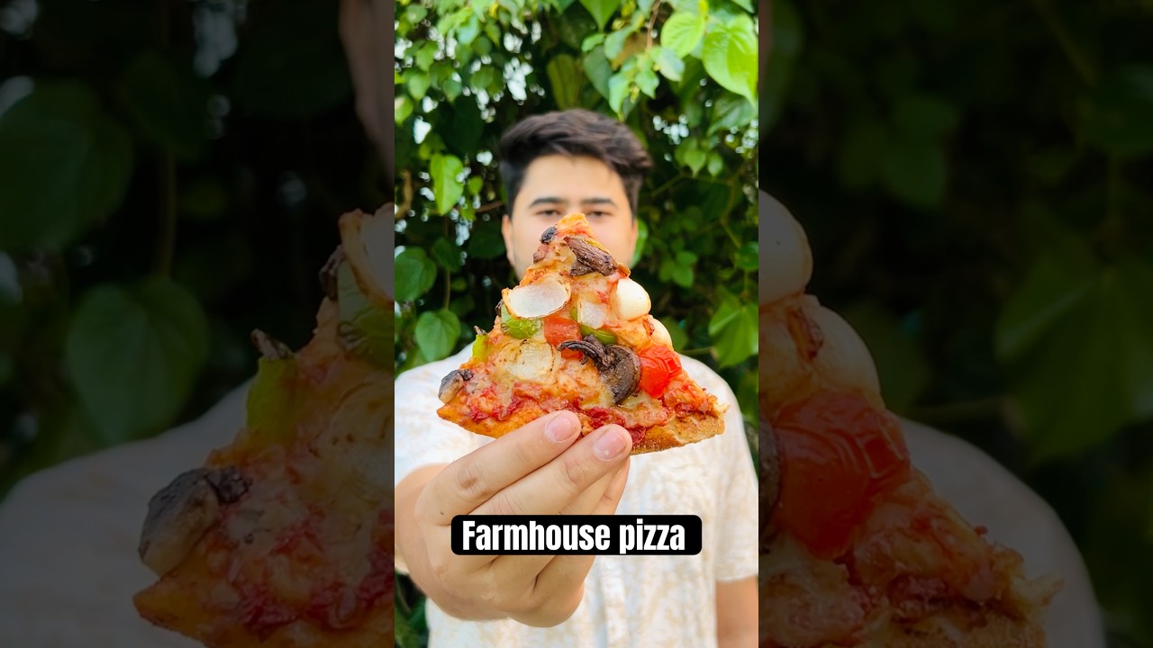 Market Vs Homemade pizza || Farmhouse pizza recipe Market Vs Homemade pizza || Farmhouse pizza recipe