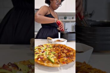 Homemade BBQ Chicken and Beef Rasher, Feta & Avo Pizzas #cooking #foodie #pizza #beef #chicken