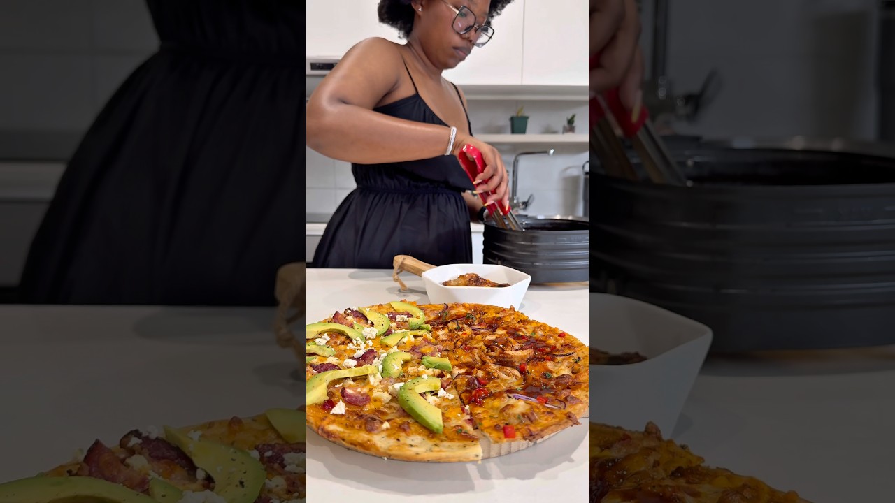 Homemade BBQ Chicken and Beef Rasher, Feta & Avo Pizzas #cooking #foodie #pizza #beef #chicken Homemade BBQ Chicken and Beef Rasher, Feta & Avo Pizzas #cooking #foodie #pizza #beef #chicken