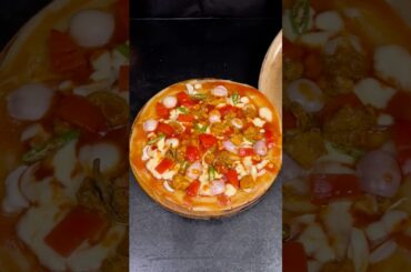 "Made this Cheesy Pizza Paratha today" #shorts #pizzaparatha #pizzarecipe