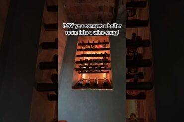 Boiler Room to Wine Snug Renovation #interiordesign