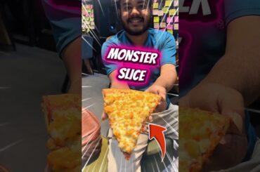 Monster Slice Pizza Eating Challenge  #pizza #foodchallenge #challenge #challengevideo #food #foodie