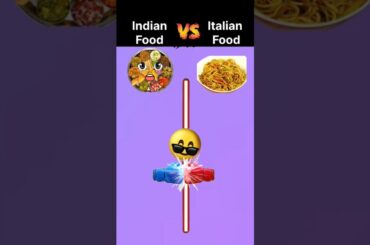 Indian Food vs Italian Food #facts #factvideo