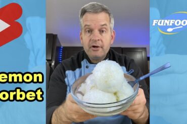 Homemade Lemon Sorbet TikTok #Shorts
