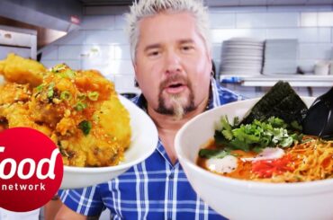 Asian Sticky Wings & Oxtail Ramen Blow Guy Fieri's Mind | Diners, Drive-Ins & Dives