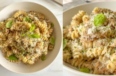 Creamiest Pasta with Tuna #shorts