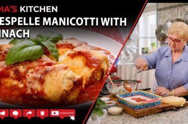 Crespelle Manicotti with Spinach