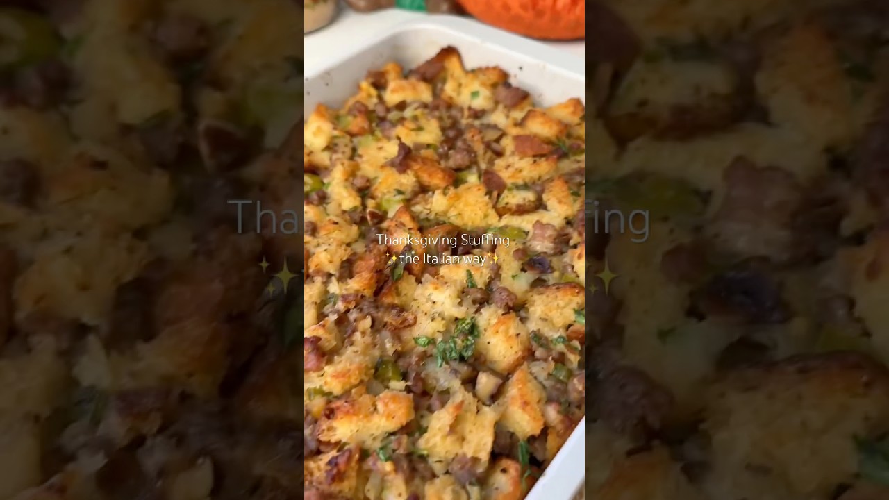 Thanksgiving Stuffing the Italian Way! Thanksgiving Stuffing the Italian Way!
