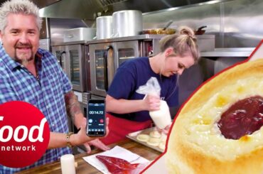 Chef At Czech Restaurant Makes 24 Kolaches In 34 Seconds | Diners, Drive-Ins & Dives