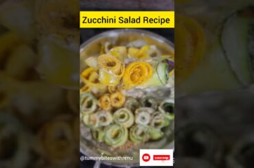 Zucchini Salad recipe| Easy zucchini salad|weight loss recipe|Italian recipe #zucchini #shorts