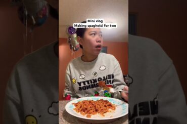 Spaghetti for lunch #cooking #meal #filipinoamericancouple #shortvideo