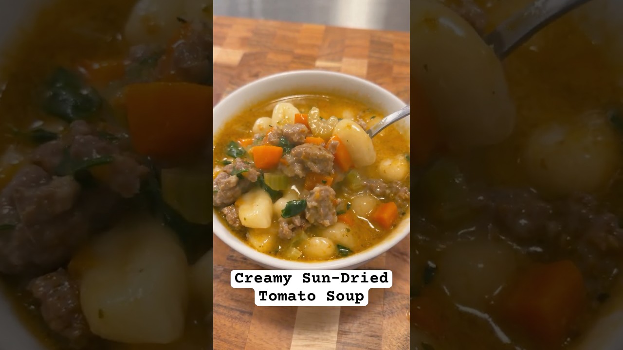 Creamy Sun Dried Italian Gnocchi Soup | You’ll Make This All Fall and Winter #soupseason Creamy Sun Dried Italian Gnocchi Soup | You’ll Make This All Fall and Winter #soupseason