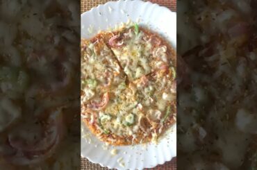 Quick Roti Pizza in the Microwave-Homemade #asmr #food #shortsfeed #trending #cooking #shorts #quick