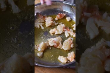 Buttered lobster pasta