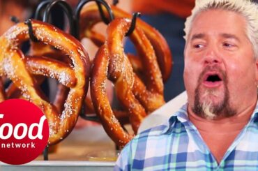 How To Make Buttery Soft Pretzels From Scratch | Diners, Drive-Ins & Dives