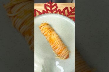 Pasta Wrapped Sausages with Homemade Roasted Sauce