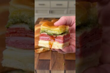 Italian Pesto Sliders | Easy Appetizer Recipe #food