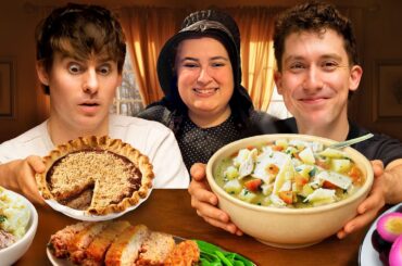 Two Brits try Real Amish Comfort Food!