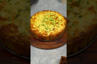 viral cheesy pasta cake