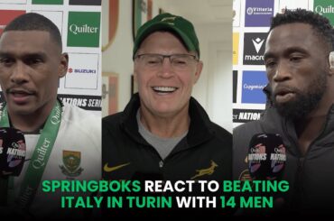 Siya Kolisi, Damian Willemse & Rassie Erasmus Reactions | What Goes On Tour