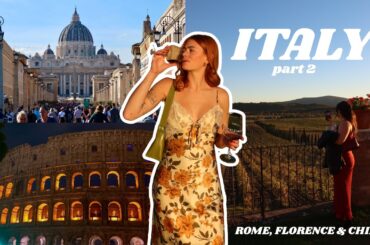 WHEN IN ROME (& FLORENCE & CHIANTI) | Wine Tasting, Trevi Fountain, Colosseum, Pasta Making & David