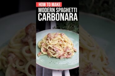 Perfect SPAGHETTI alla CARBONARA #Shorts