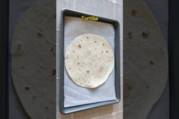 I made tortilla Pizza for my breakfast, tasty and easy