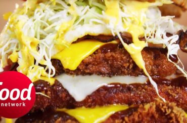 Casey Takes On A 17 Layer Katsu Burger! | Man v Food