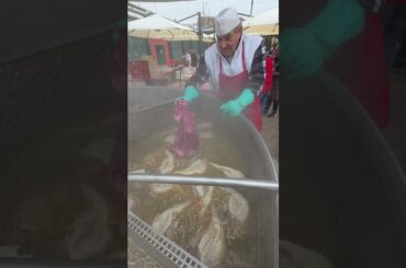 Cooking 2,500 Kg of Beef Stew. Italy Food Festival in Turin, Torino