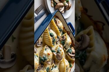 The Secret to Making CREAMY Stuffed Pasta with Chicken, Spinach & Mushrooms