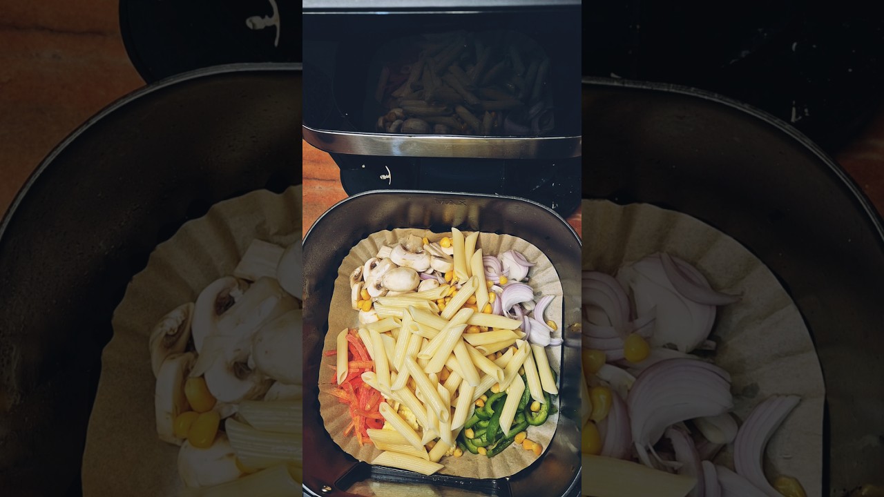 Air Fryer Pasta: The Crunchy, Cheesy Italian Delight! #pasta #pastarecipe #vegpasta #shorts #reels Air Fryer Pasta: The Crunchy, Cheesy Italian Delight! #pasta #pastarecipe #vegpasta #shorts #reels
