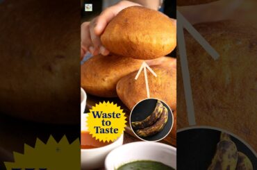 Delicious bun from wasted ripe banana #shortsvideo