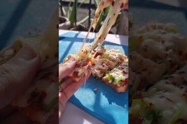 Bread Pizza | PIZZA | homemade| #viral #food#trending #recipe #cooking#foodie#ytshorts #pizza#bread