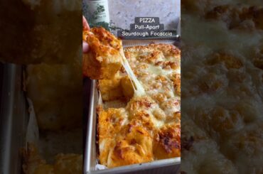 Pizza Pull-Apart Sourdough Focaccia | Epic Cheese Pull Recipe