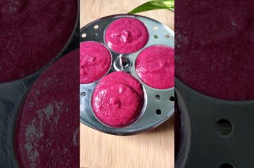 Beetroot Idli recipe | Quick and healthy breakfast recipes #shortvideo #youtubeshorts