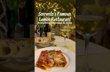 Everything you need to know about Sorrento’s famous lemon restaurant #travel #food #sorrento #italy