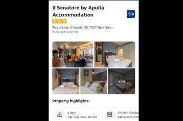 Bari, Italy. Booking.com Il Senatore by ApuliaAccommodation