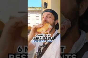 Everything to Eat in Bologna Italy! #shorts #bologna #pasta