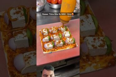 pizza paneer tikka bite #pizza #streetfood #foodie #viralvideo #cheese #paneer #trending #shorts