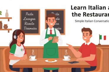 "Learn Italian at the restaurant | Easy Beginner Italian Conversation Practice"