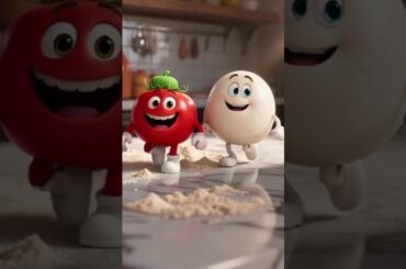 An animated character cooking Italian pizza #pizza #shorts