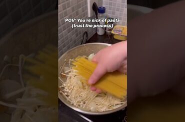 Creamiest Pasta with No Cream! #pasta #girldinner #dinner #creamypasta #pastarecipe #shorts #short