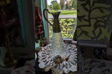 Norleans Vintage Crystal Wine Claret Decanter Silver Plated w stopper (Italy) #shorts