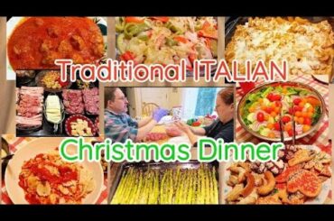 Traditional ITALIAN Christmas Dinner! Recipes: Meatballs, Baked Ziti, Sausage & Peppers, Antipasto +