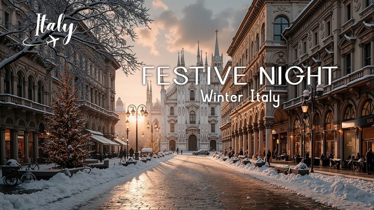 Winter Italian Music ~ Cozy Evening Romance & Snowy Milan Scenery Winter Italian Music ~ Cozy Evening Romance & Snowy Milan Scenery